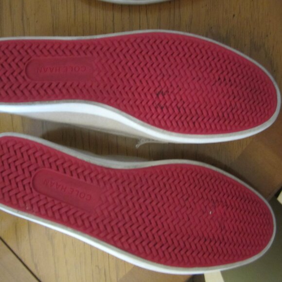 Cole Haan Tan Canvas Penny Loafers  10B - Picture 5 of 7